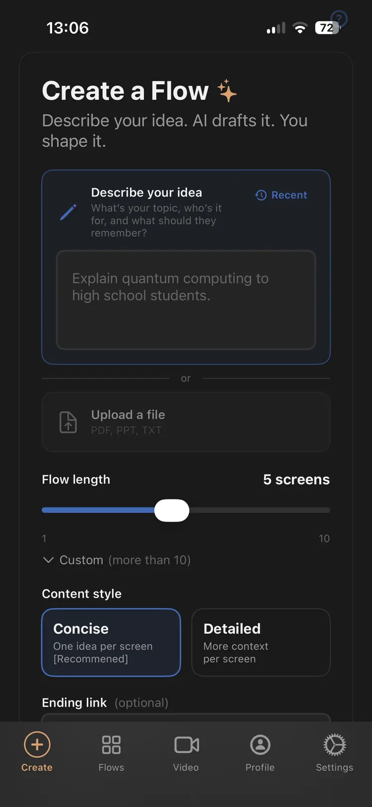 Create a Flow in Flow2