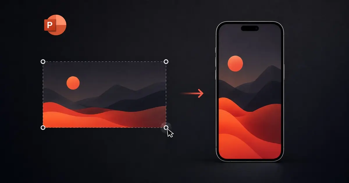 How to make PowerPoint slides vertical for a mobile presentation